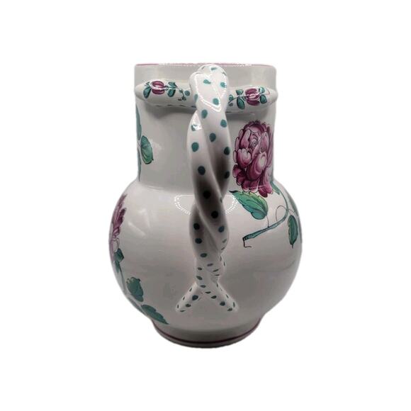 Tiffany And Co. Strasbourg Flowers Portugal Snake Handle Pitcher - Picture 3 of 10